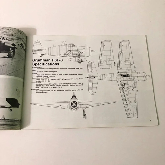 Squadron Signal Publication In Action F6F Hellcat Aircraft Book - Picture 11 of 15